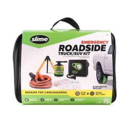 SLIME Emergency Roadside Kit with Flat Tire Repair & Booster Cables (50160)