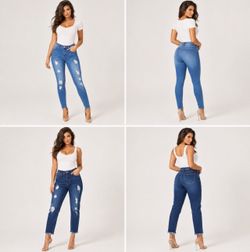 10 Pair New With Tags Women’s Jeans Lot – Distressed Denim, Mom Fit, Skinny, Mul