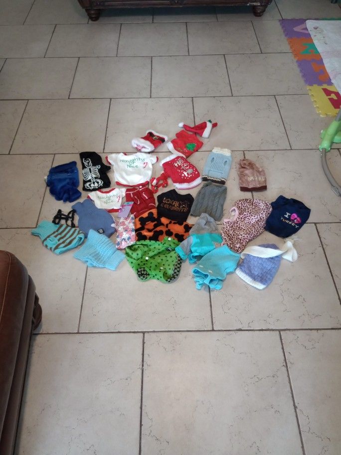 Lot of X-Small Dog Clothes