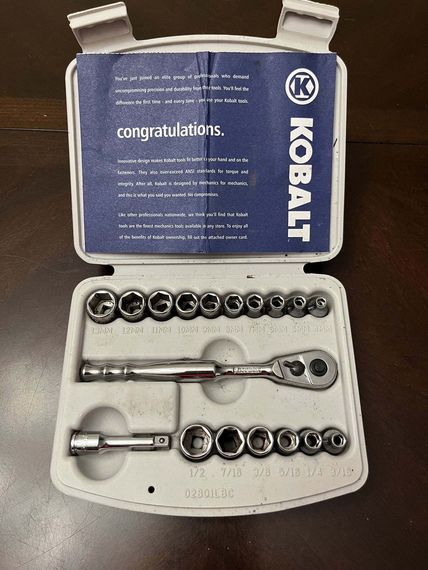 Kobalt 1/4 Drive Socket Set