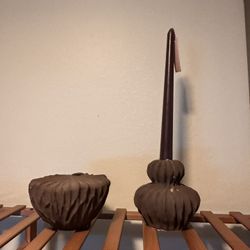 Candle Holder And Small Vase Set 