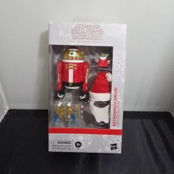 Star Wars Black Series Santa Astromech Droid Grogu Holiday Edition NIB (J3)
