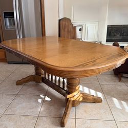 Vintage Pedestal Trestle Dining Room Table ~ NO Chairs