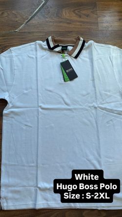 White Hugo Boss Polo