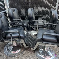 5 Barbershop Chairs 