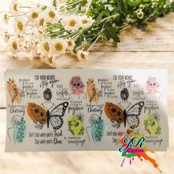 16oz Gradient Beer Glass Can Sublimation Frosted Glass Tumbler     UV DTF | Ready to Apply Cup Wrap  