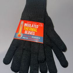 WEST LOOP Insulated Thermal Gloves Men's L/XL Workwear Casual Black - Brand New