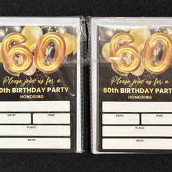 60th Birthday Party Invitations