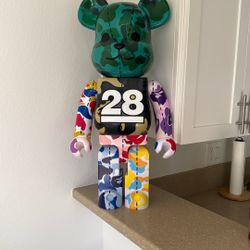 Bearbrick X BAPE 28th Anniversary Camo  