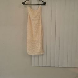 Cream Mini Dress