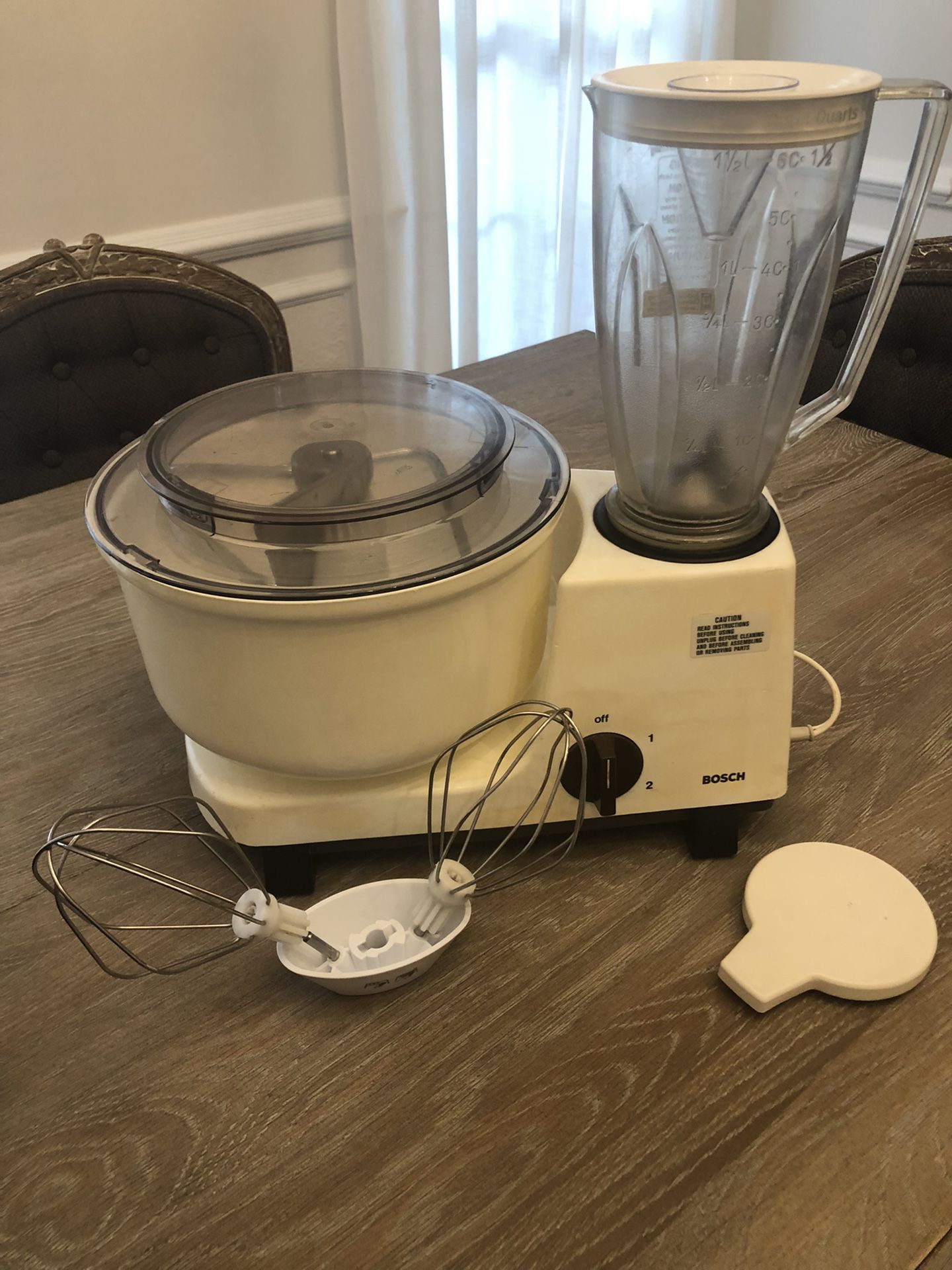 Vintage Bosch Mixer Blender and Food Processor Large Lot of Bosch Two  Machines Many Accessories All Working Condition 