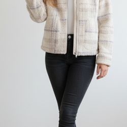 WORKSHOP REPUBLIC CLOTHING Plaid Sherpa Jacket *MULTIPLE SIZES* *NWT*