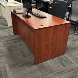 Save $100 Off | Office Desk With 2 Drawer File Cabinet