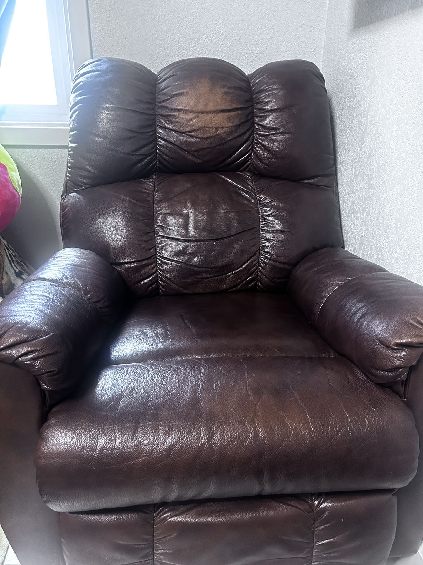 Brown recliner chair