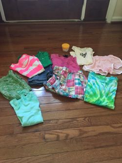 Girls’ leggings, shorts, shirts, etc 6, 6x and 7