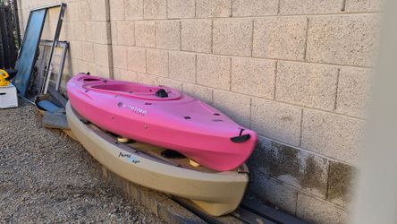 Two  kayaks for sale.