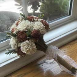 Wood Flowers Bouquet