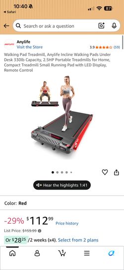 Anylife Treadmill Walking Pad