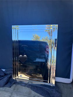 Medium Rectangle Art Deco Style Mirror