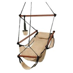 Hammock Chair Swing Hanging Rope Net Chair Porch Patio Outdoor