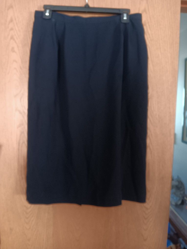 Women's Size 14, Navy Blue Pencil Skirt