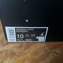 AIR JORDAN 11 RETRO Size 10