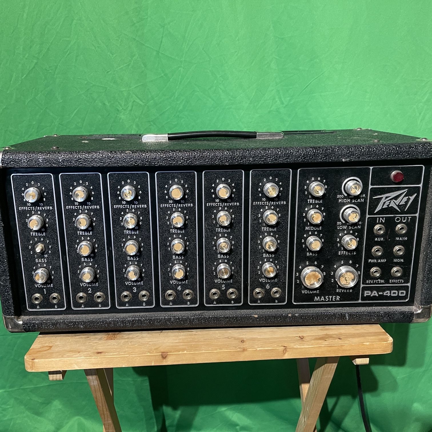 1974 Peavey PA-400 Bass/Guitar/Keyboard/PA 210 Watt Head - Very