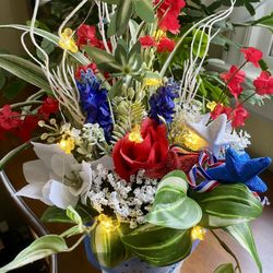 Handcrafted 4th of July Lighted Decor