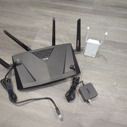 Asus Wireless AC3100 Dual Band Gigabit Router PLUS Asus Repeater RP-AC55 