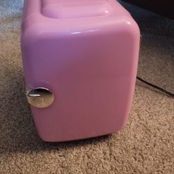 Pink Mini Fridge - Keeps Things Cold Or Hot!