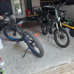 2 Electric Bikes For Sale 