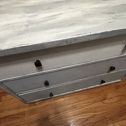 Refinished Wood Dresser 