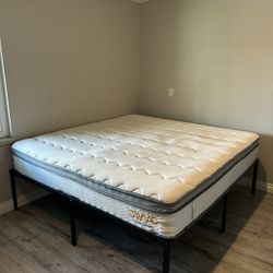 KING SIZED BED WITH FRAME INCLUDED