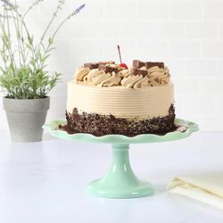 Martha Stewart 11" Jadeite Glass Cake Stand