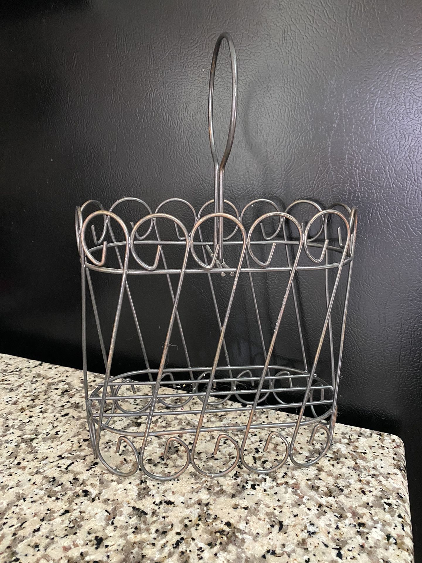 decorative basket / bottle display