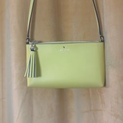 Kate Spade Ivy Street Amy Smooth Yellow Leather Crossbody