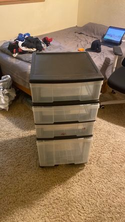 plastic storage drawer