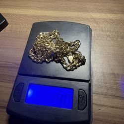 14k Solid Gold Cuban Chain