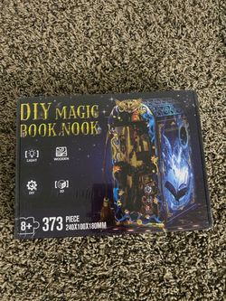 DIY Magic Book Nook Kit - 3D Wooden Puzzle with LED Light (Brand New)