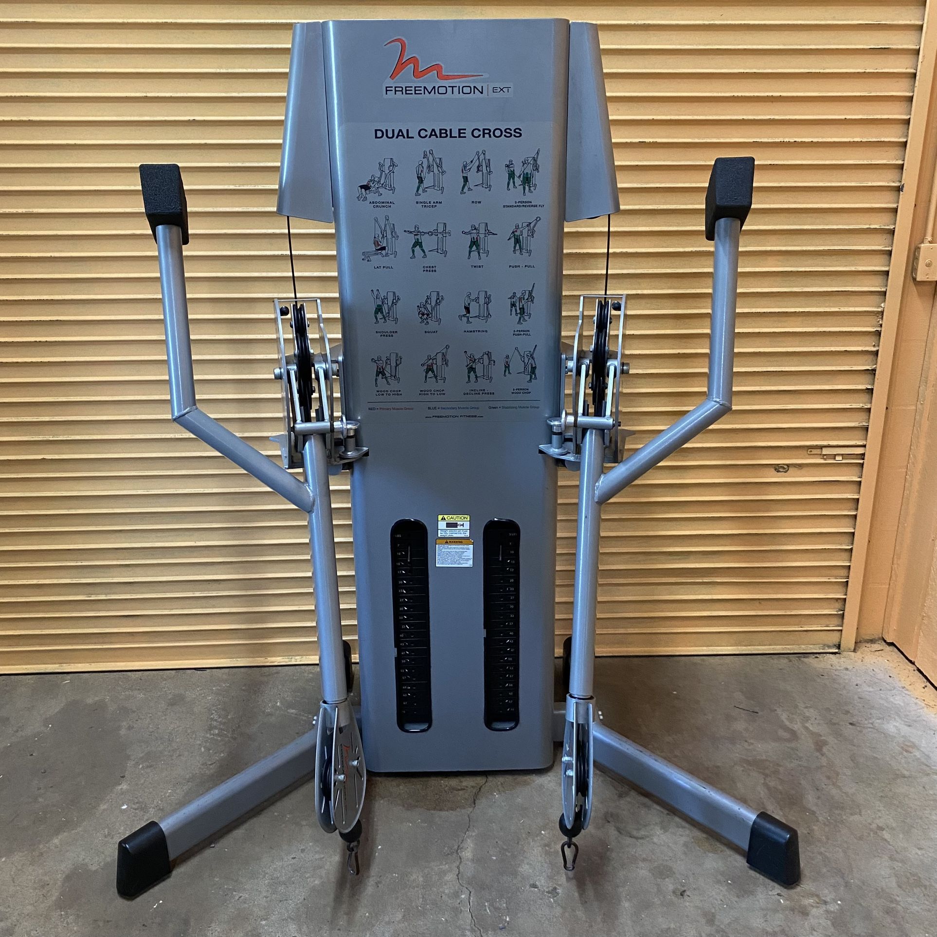 Like New FreeMotion Commercial Dual Cablecross Functional