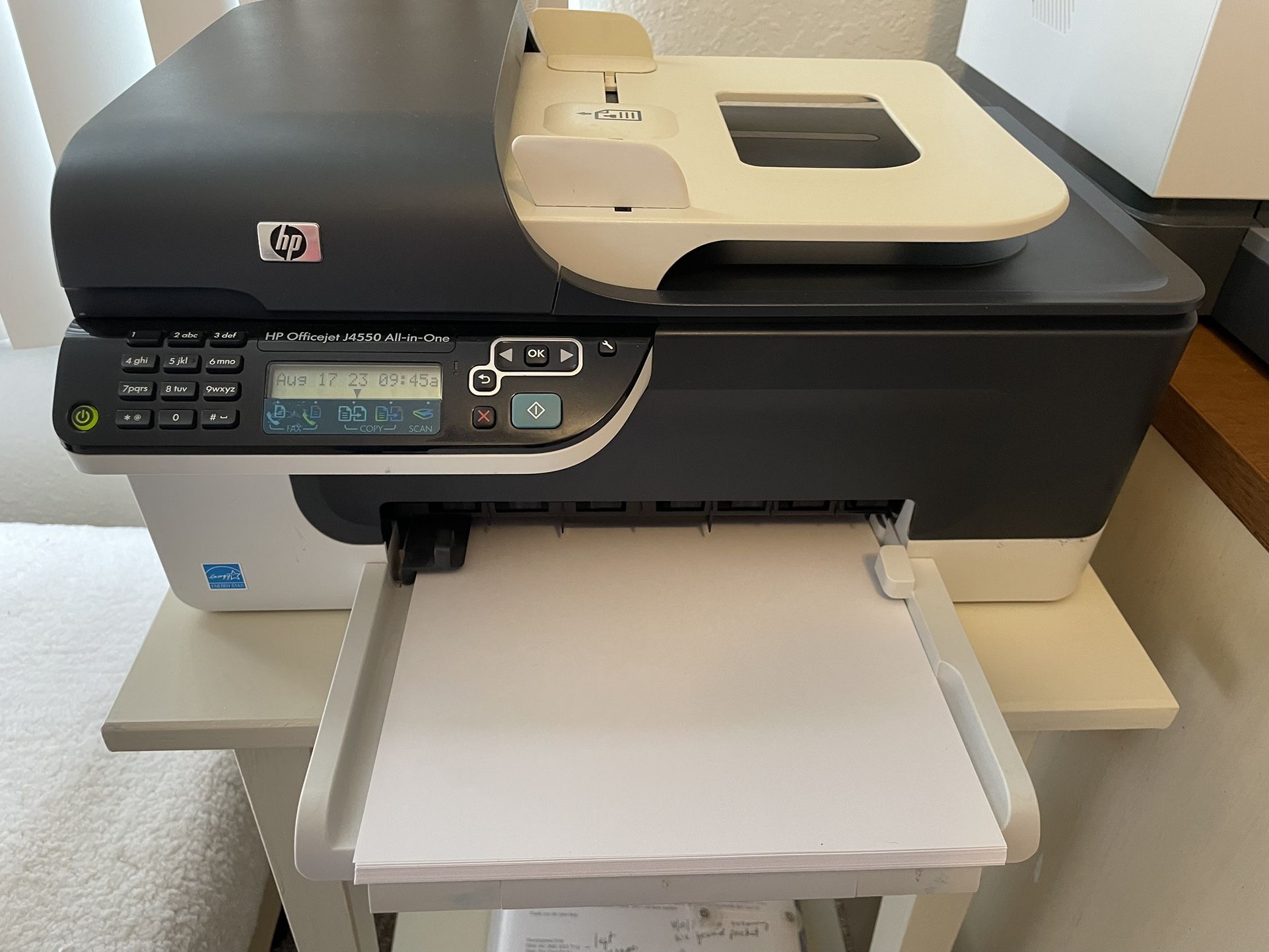 Printer. HP OfficeJet Ink Jet Color Printer J4550 All in One
