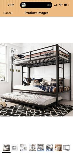 Bunk bed with trundle - twin