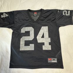 Vintage Nike Oakland Raiders Charles Woodson #24 Football Jersey Size medium 