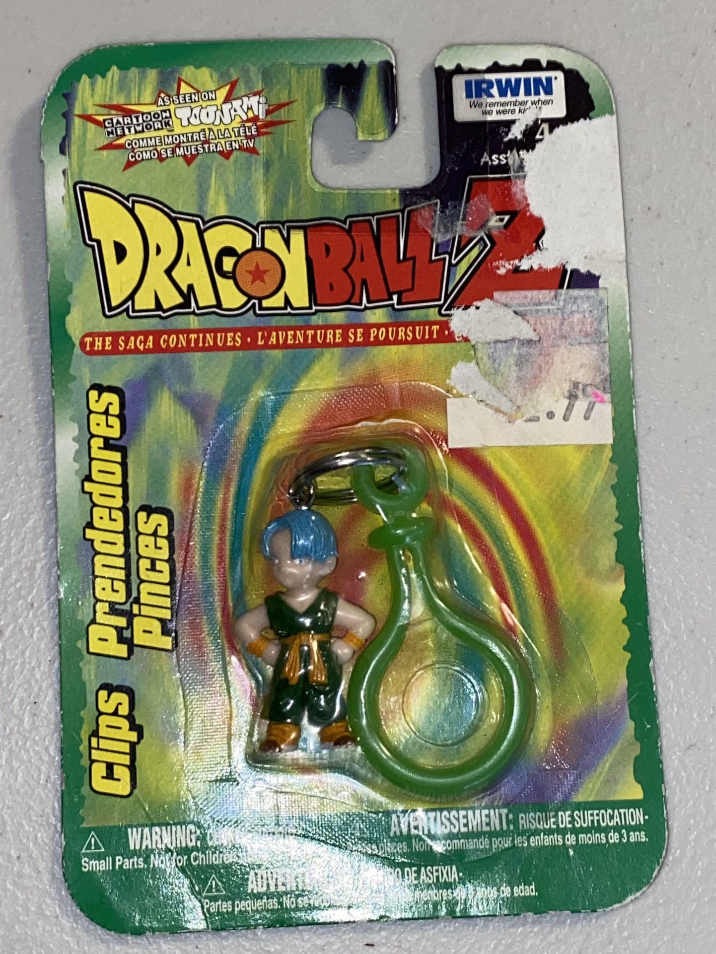 NEW KID TRUNKS DRAGONBALL Z IRWIN FUNIMATION INC. KEY CHAIN, SEALED PACKAGE