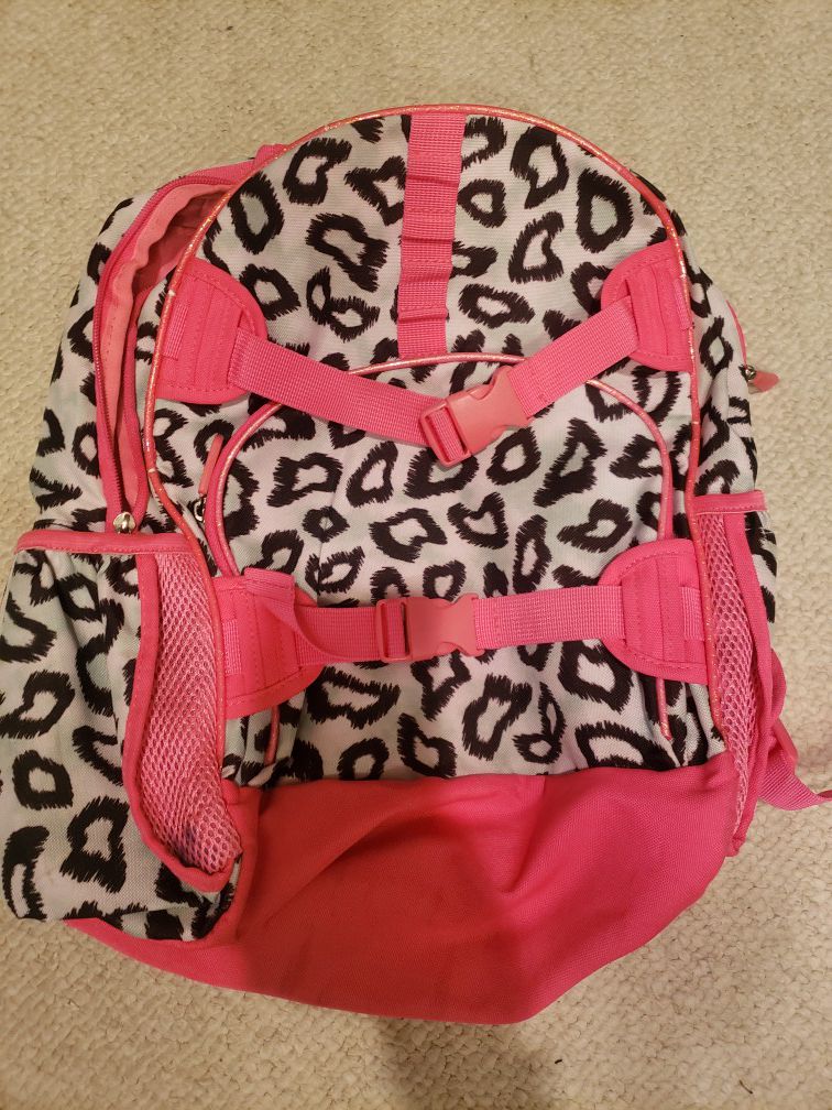 Pink/White/Black Backpack
