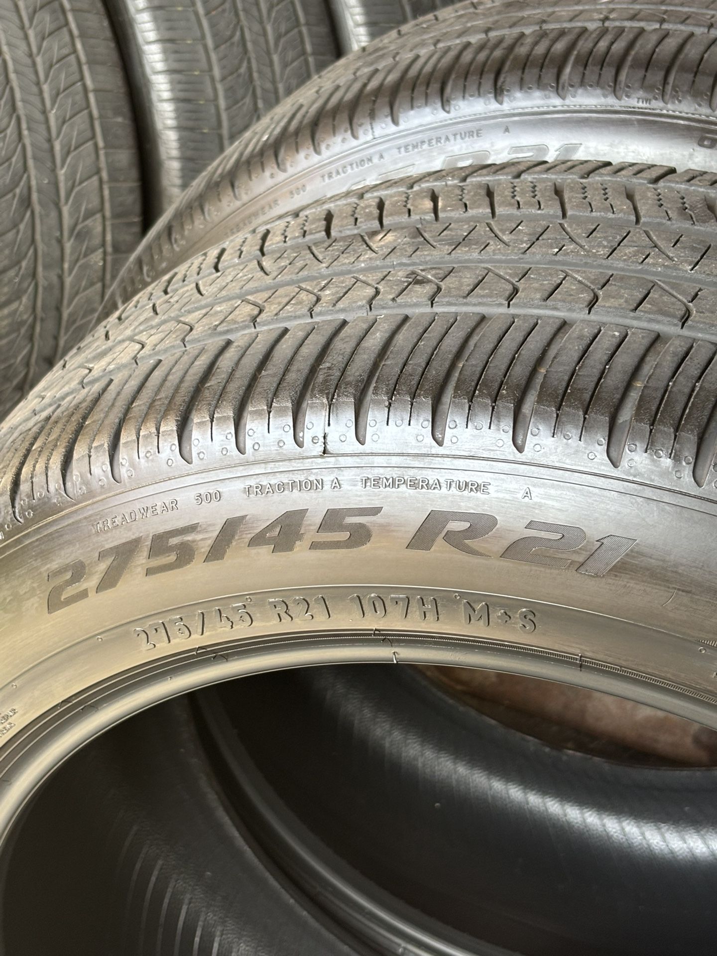 2 Used Tires Pirelli Scorpion Zero 275/45R21 About 80% Tread.