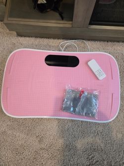 Pink Vibration Plate Exercise Machine with Remote