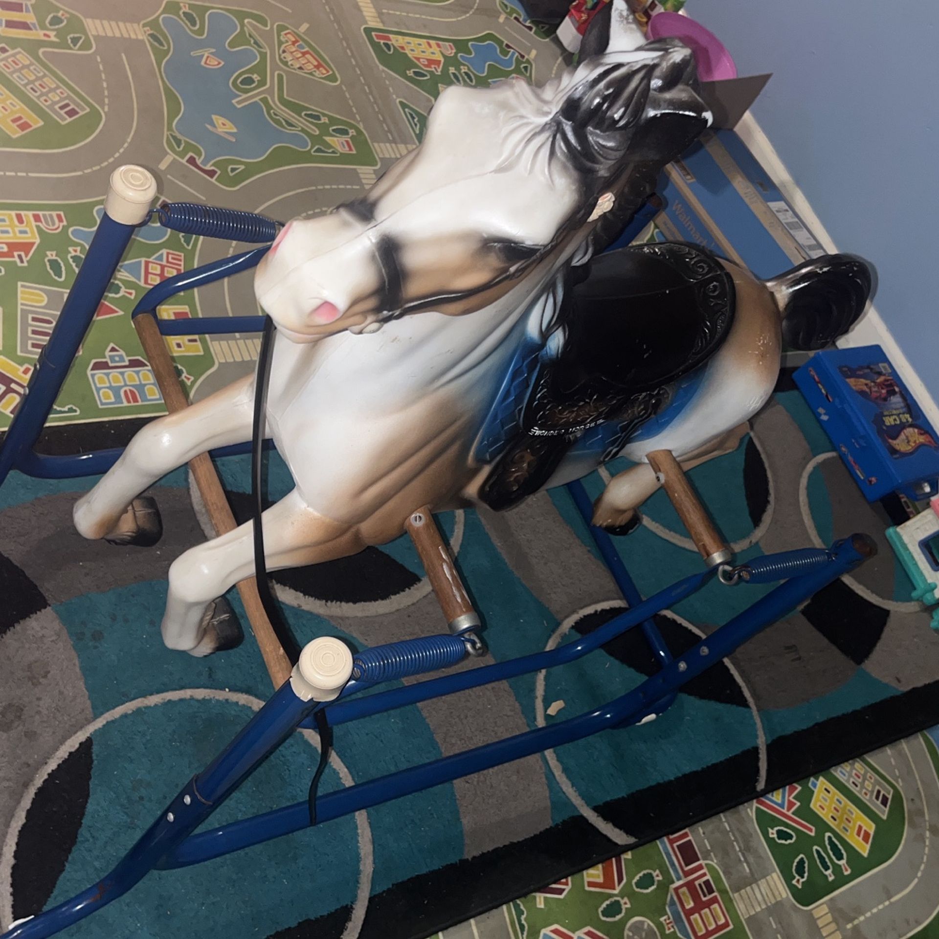 Metal And Plastic Rocking Horse Toy