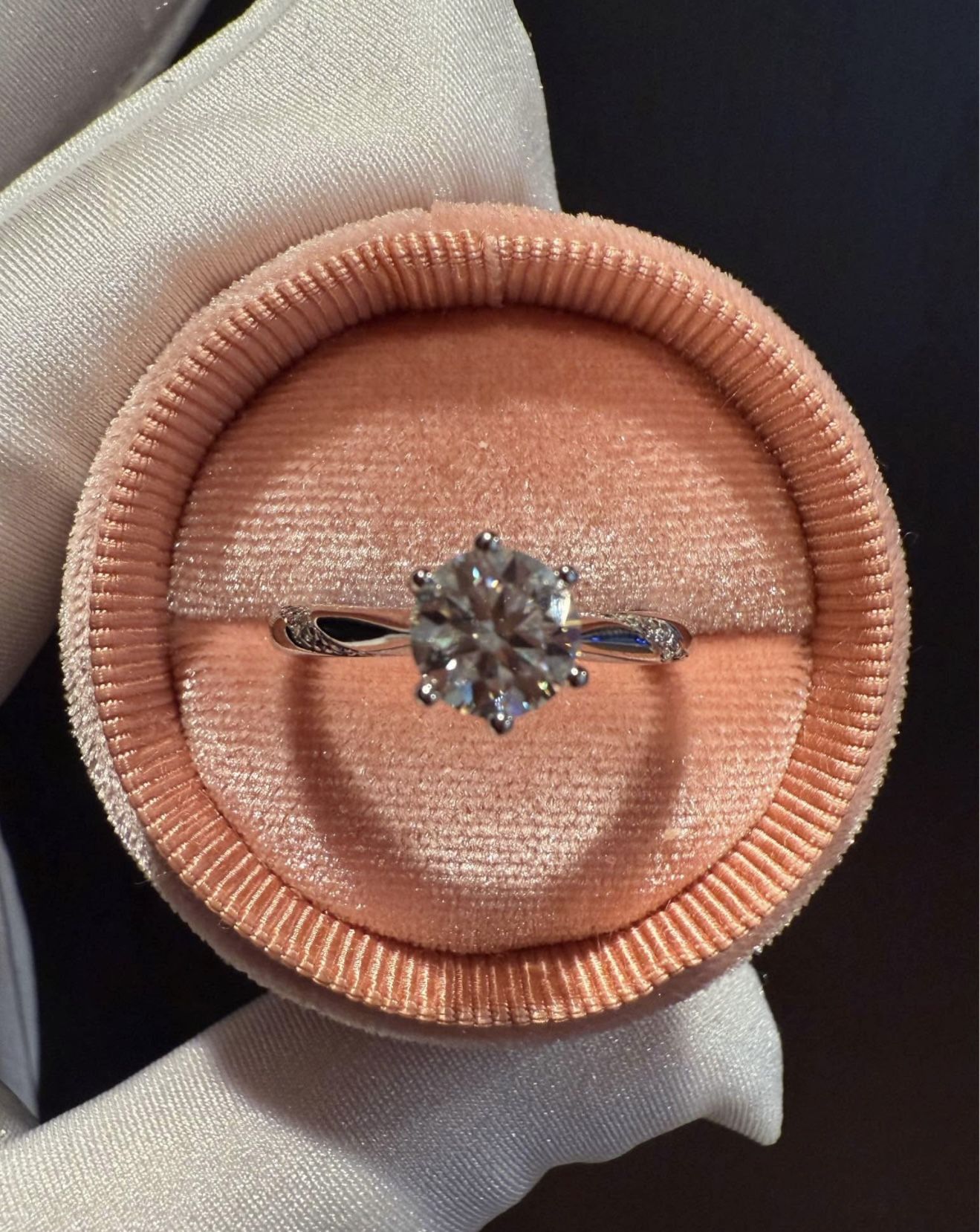 Moissanite Engagement Ring Size 7 & 8 Available