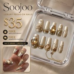 Golden Luxury Press-On Nails